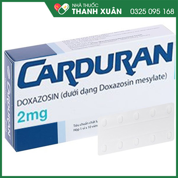 Thuốc điều trị tăng huyết áp hoặc u xơ tuyến tiền liệt Carduran
